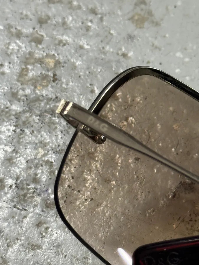 2000s Dolce & Gabbana Aviator Metal Sunglasses rdLuipk 6
