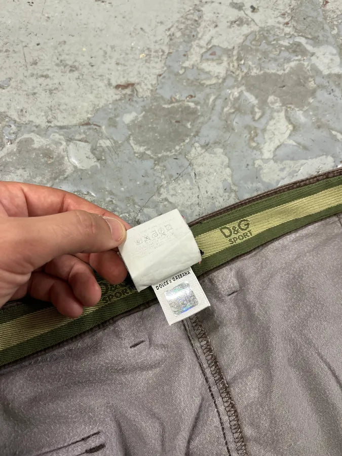 2000s Dolce & Gabbana Baggy Brown Cargo Pants qcppRuB 10