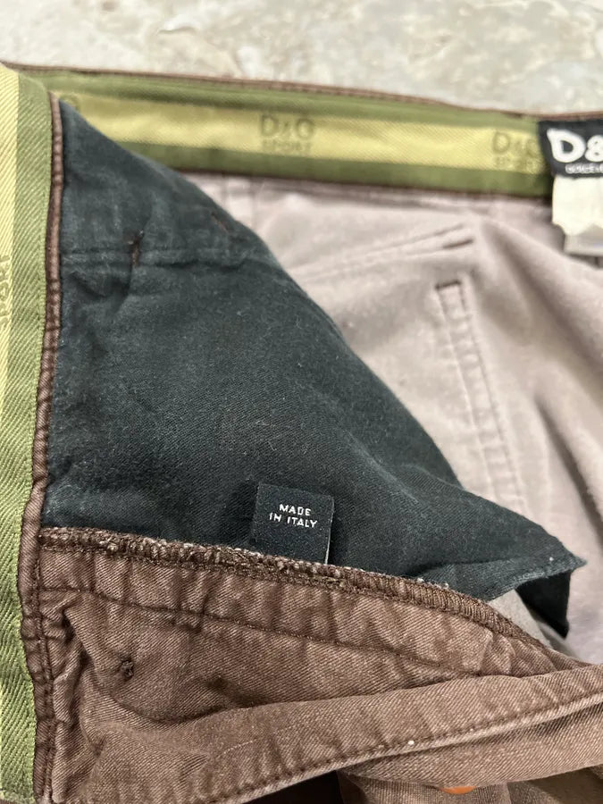 2000s Dolce & Gabbana Baggy Brown Cargo Pants qcppRuB 11