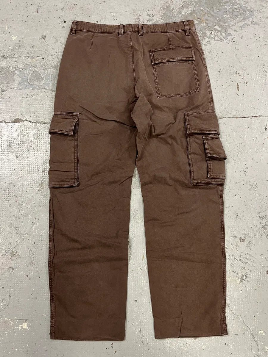 2000s Dolce & Gabbana Baggy Brown Cargo Pants qcppRuB 6