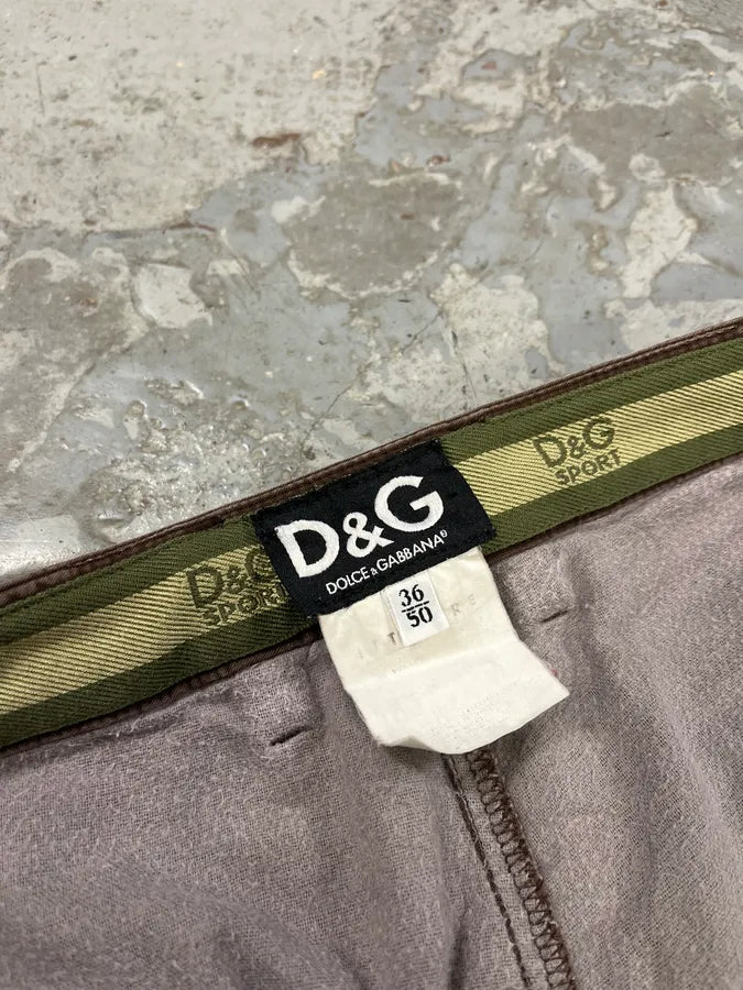 2000s Dolce & Gabbana Baggy Brown Cargo Pants qcppRuB 9