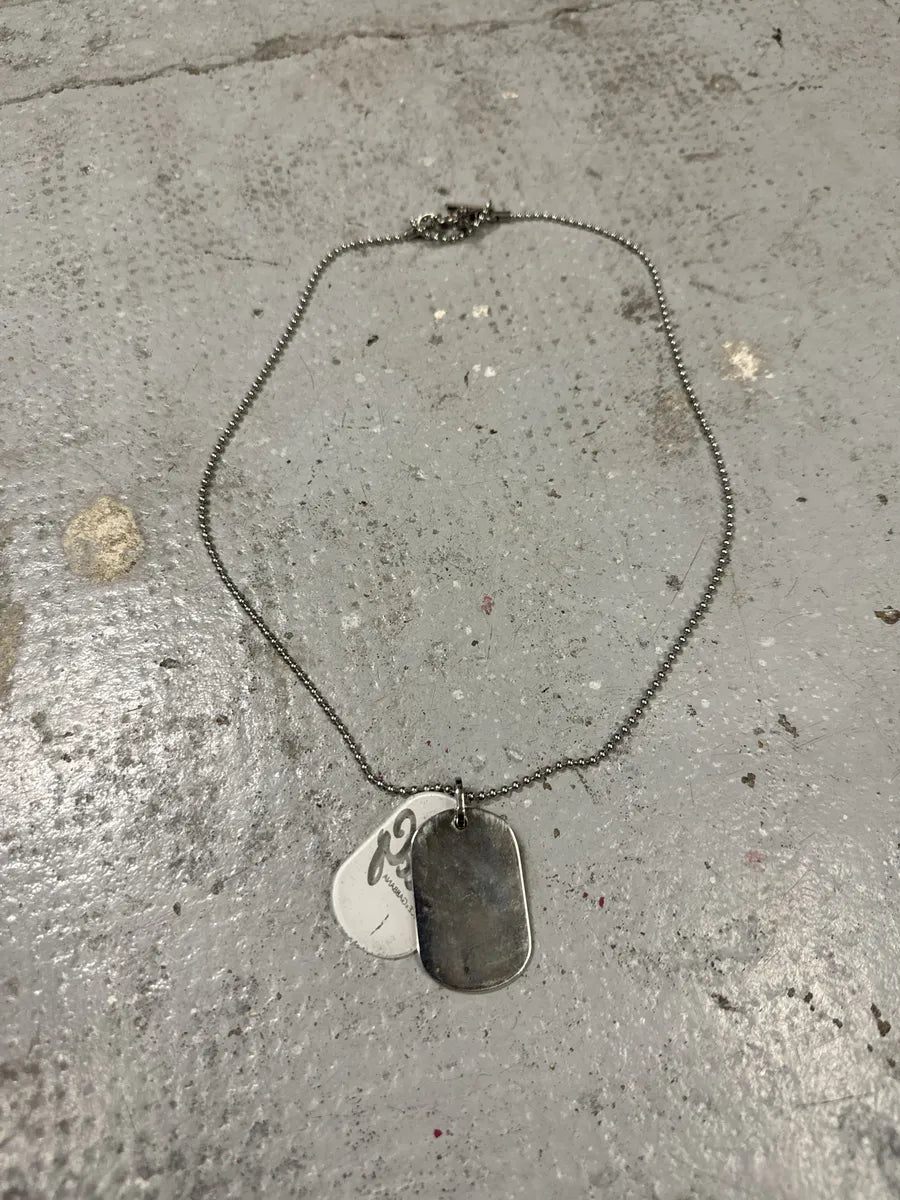 2000s Dolce & Gabbana Ball Chain Dog Tags Necklace KXCubtT 1