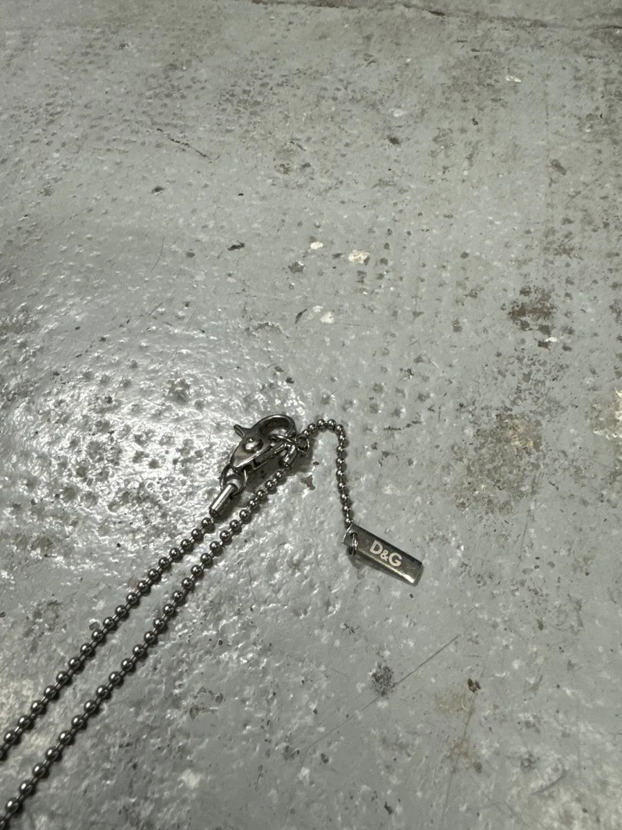 2000s Dolce & Gabbana Ball Chain Dog Tags Necklace KXCubtT 3