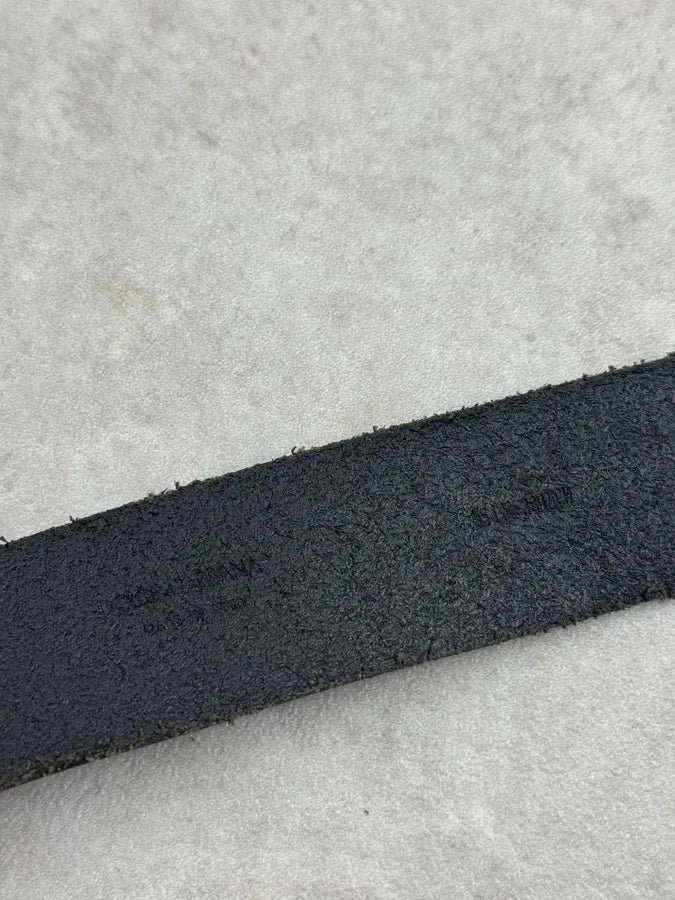 2000s Dolce & Gabbana Baroque Ornamental Black Leather Belt QVwaPBQ 7