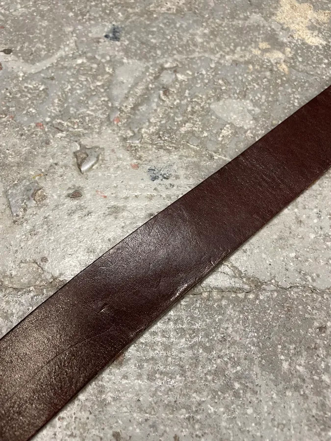 2000s Dolce & Gabbana Baroque Golden Buckle Leather Belt jrWlDVs 7