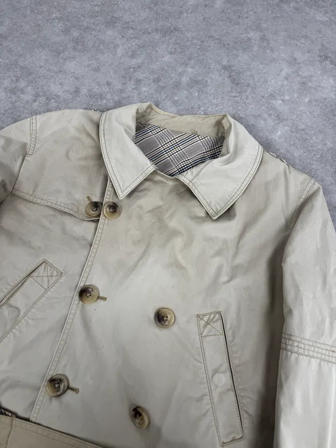 2000s Dolce & Gabbana Beige Buttoned Trench Coat ltCRDKR 5