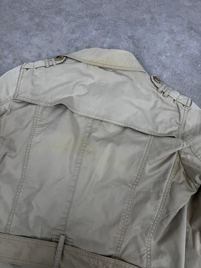 2000s Dolce & Gabbana Beige Buttoned Trench Coat ltCRDKR 6