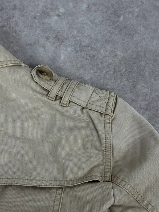 2000s Dolce & Gabbana Beige Buttoned Trench Coat ltCRDKR 9