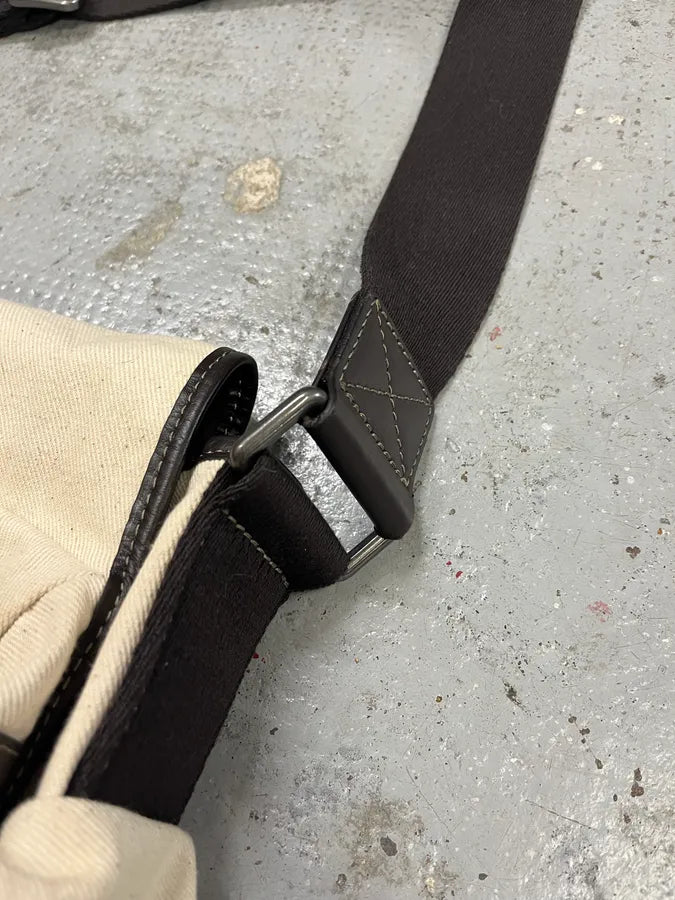 2000s Dolce & Gabbana Beige Canva Cargo Shoulder Bag UfouKwM 6