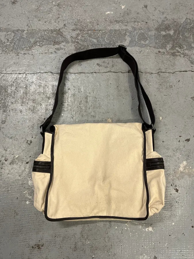 2000s Dolce & Gabbana Beige Canva Cargo Shoulder Bag UfouKwM 7