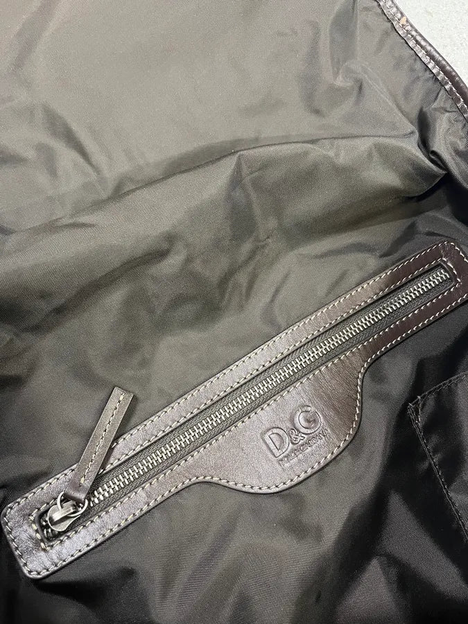 2000s Dolce & Gabbana Beige Canva Cargo Shoulder Bag UfouKwM 9