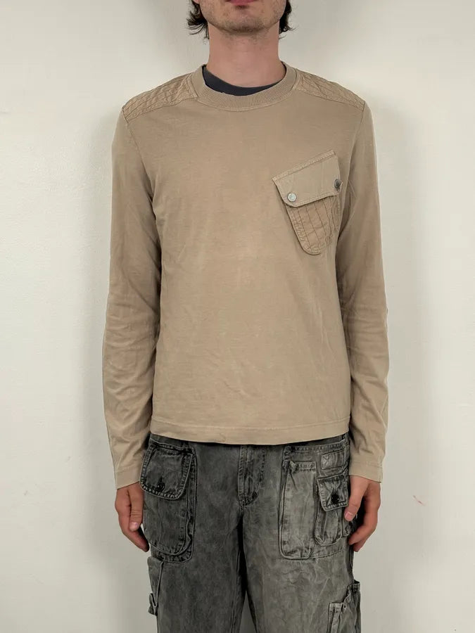 SS2003 Dolce & Gabbana Beige Cargo Military Longsleeve UuQMFyn 1