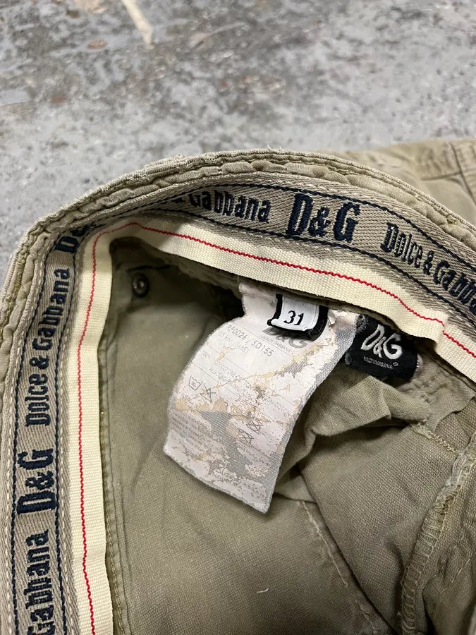 2000s Dolce & Gabbana Beige Cargo Short BidMcao 10