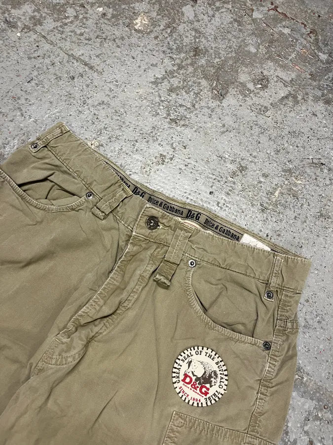 2000s Dolce & Gabbana Beige Cargo Short BidMcao 4