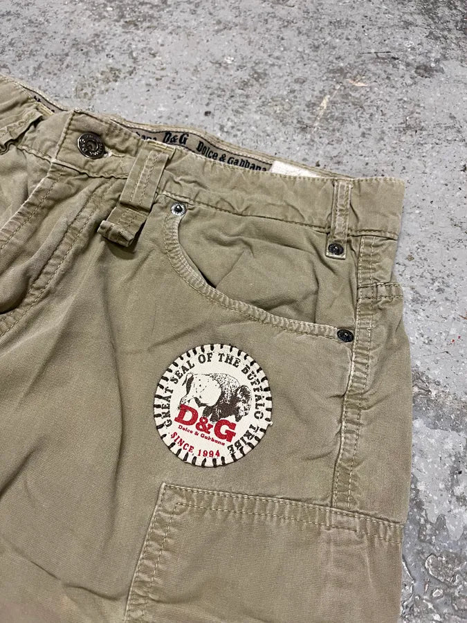 2000s Dolce & Gabbana Beige Cargo Short BidMcao 5