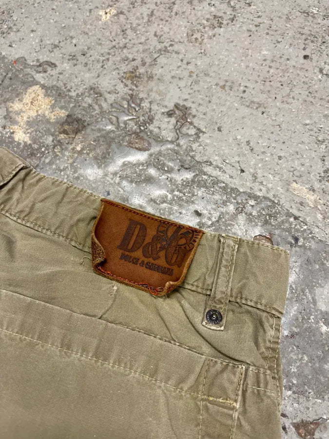 2000s Dolce & Gabbana Beige Cargo Short BidMcao 8