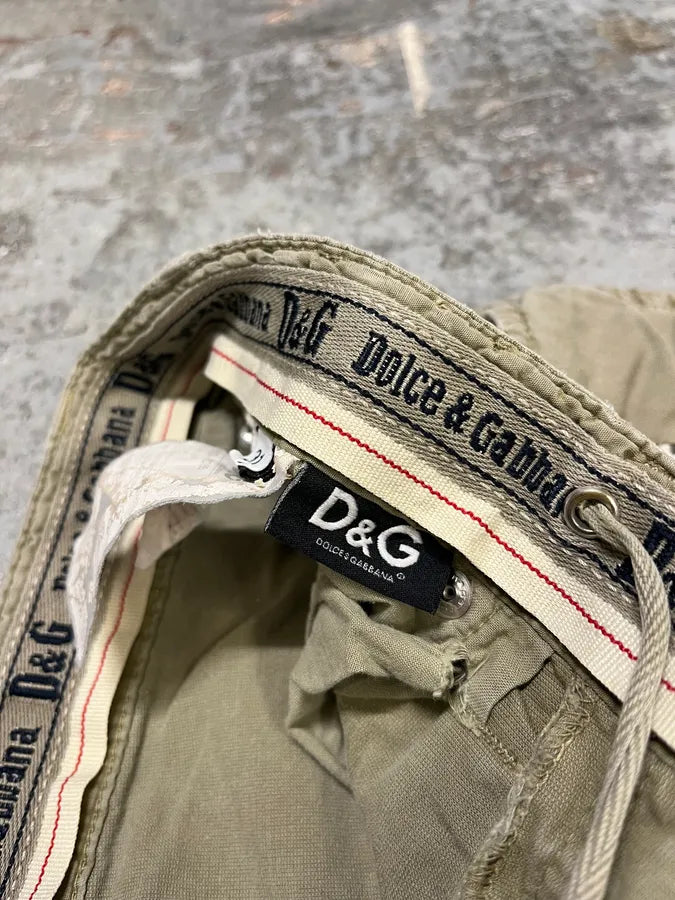 2000s Dolce & Gabbana Beige Cargo Short BidMcao 9