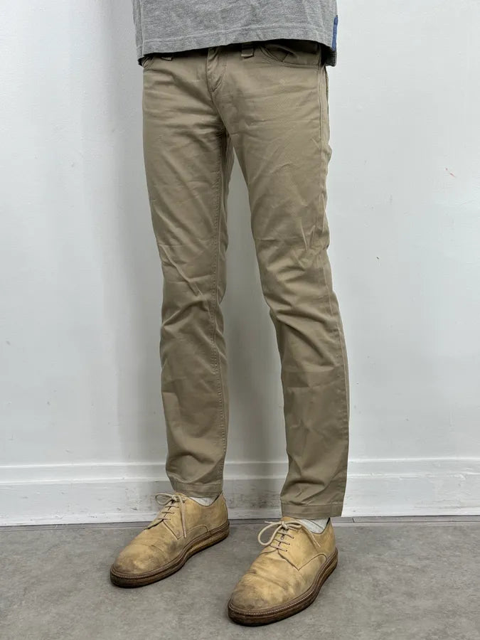 2000s Dolce & Gabbana Beige Cotton Cargo Chinos PpUhWTL 3