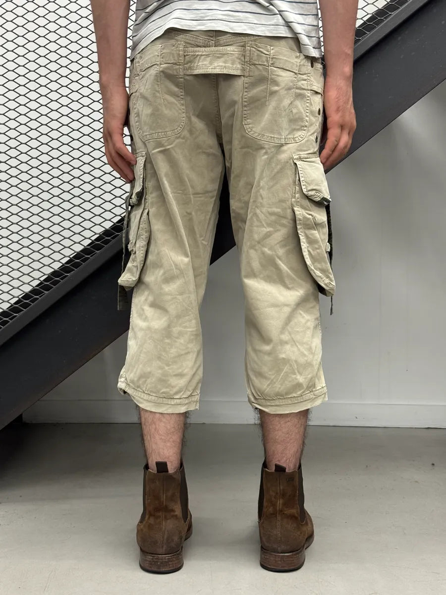 SS2004 Dolce & Gabbana Beige Aviator Parachute Cargo Shorts VCVVeNx 3