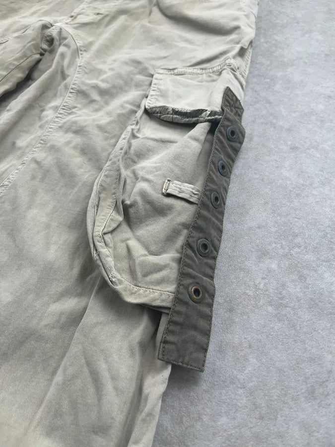 SS2004 Dolce & Gabbana Beige Aviator Parachute Cargo Shorts VCVVeNx 9