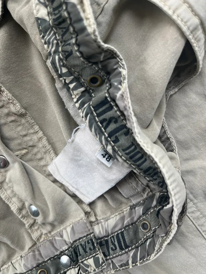 SS2004 Dolce & Gabbana Beige Aviator Parachute Cargo Shorts VCVVeNx 10