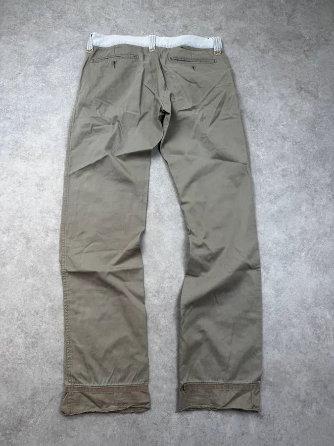 2000s Dolce & Gabbana Beige Denim Waist Chino Pants AVFOzSg 1