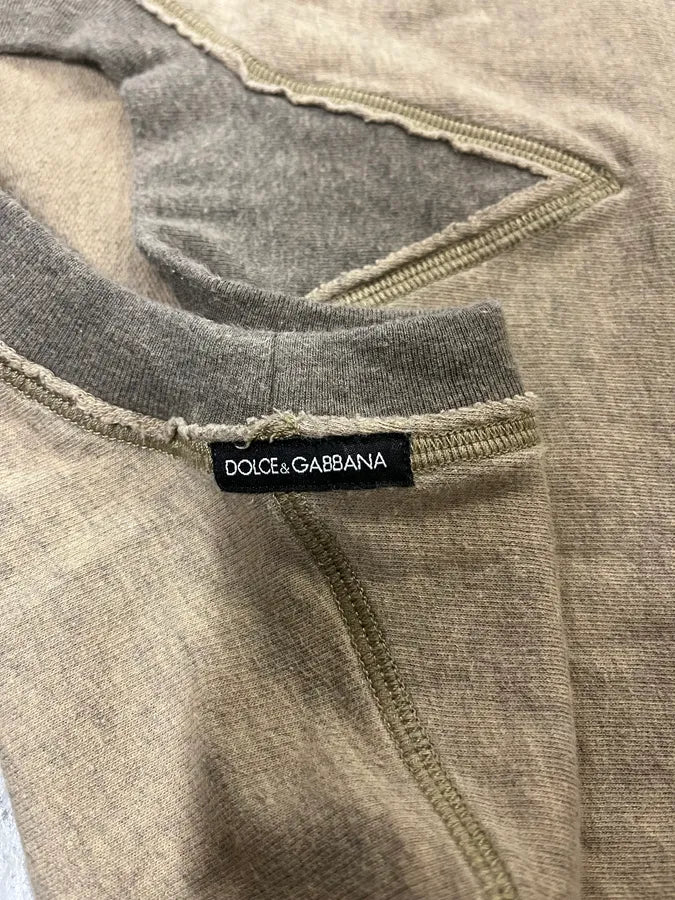 2000s Dolce & Gabbana Beige Distressed Sweater (M/L) ifuXNQE 5