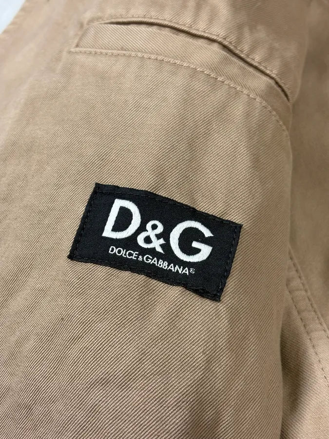 SS2008 Dolce & Gabbana Beige Double-Breasted Officer Napoleon Jacket aWKkMdt 12