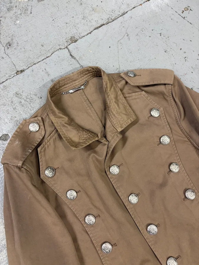 SS2008 Dolce & Gabbana Beige Double-Breasted Officer Napoleon Jacket aWKkMdt 5