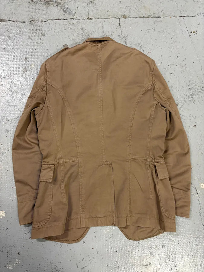 SS2008 Dolce & Gabbana Beige Double-Breasted Officer Napoleon Jacket aWKkMdt 6