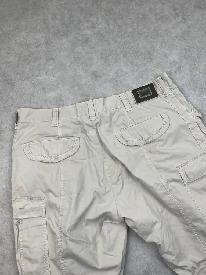 2000s Dolce & Gabbana Beige Multi Pocket Cargo Straight Pants PvyXqLF 7