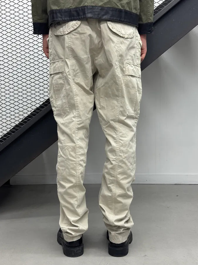 2000s Dolce & Gabbana Beige Multi Pocket Cargo Straight Pants PvyXqLF 3