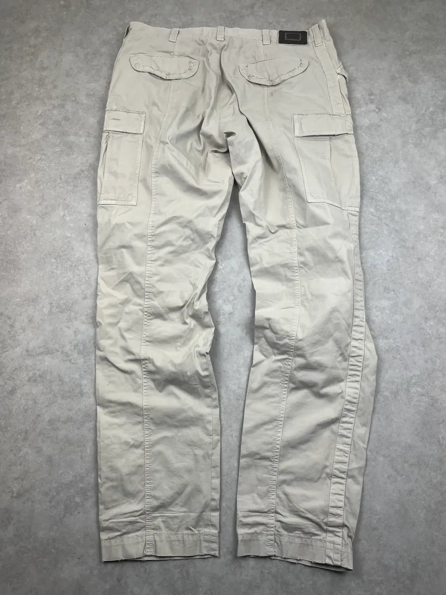 2000s Dolce & Gabbana Beige Multi Pocket Cargo Straight Pants PvyXqLF 6