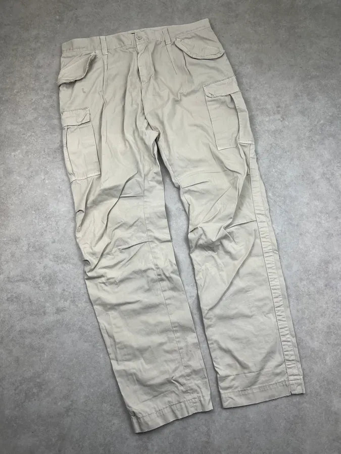 2000s Dolce & Gabbana Beige Multi Pocket Cargo Straight Pants PvyXqLF 4