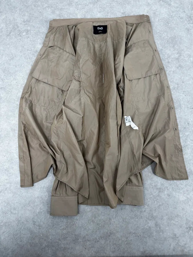 SS2008 Dolce & Gabbana Beige Multi-Zip Armor Shirt IOinASx 7