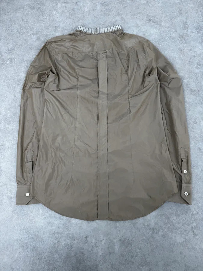 SS2008 Dolce & Gabbana Beige Multi-Zip Armor Shirt IOinASx 4