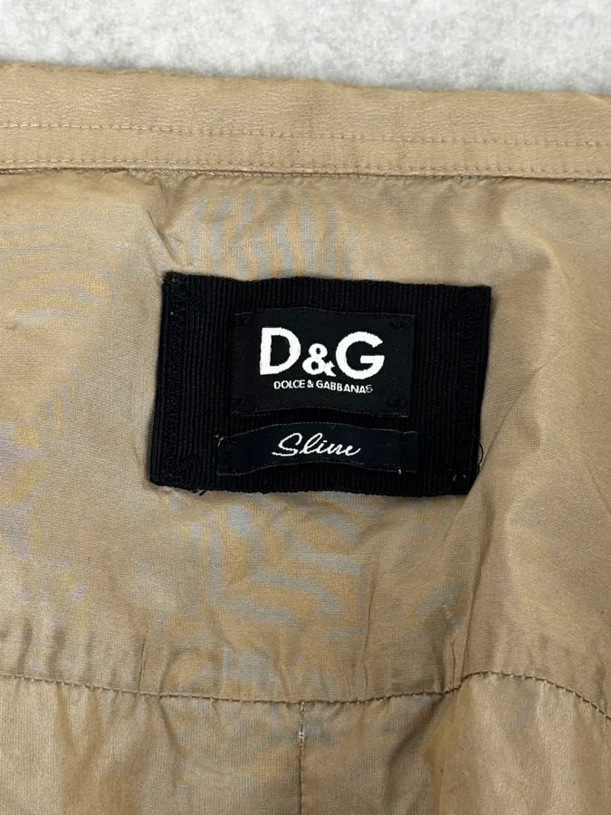 SS2008 Dolce & Gabbana Beige Multi-Zip Armor Shirt IOinASx 11