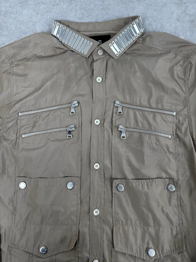 SS2008 Dolce & Gabbana Beige Multi-Zip Armor Shirt IOinASx 8