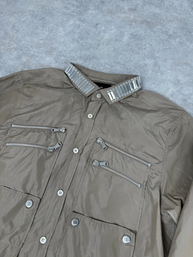 SS2008 Dolce & Gabbana Beige Multi-Zip Armor Shirt IOinASx 5