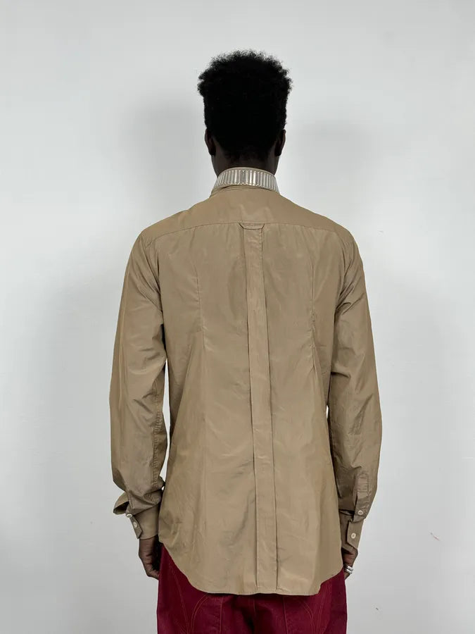 SS2008 Dolce & Gabbana Beige Multi-Zip Armor Shirt IOinASx 3