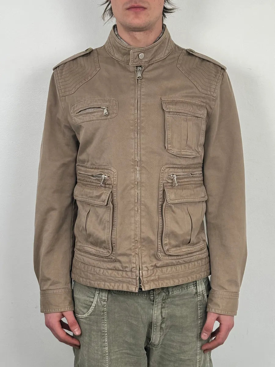 2000s Dolce & Gabbana Beige Multi-Zip Jacket QjsCHGv 1