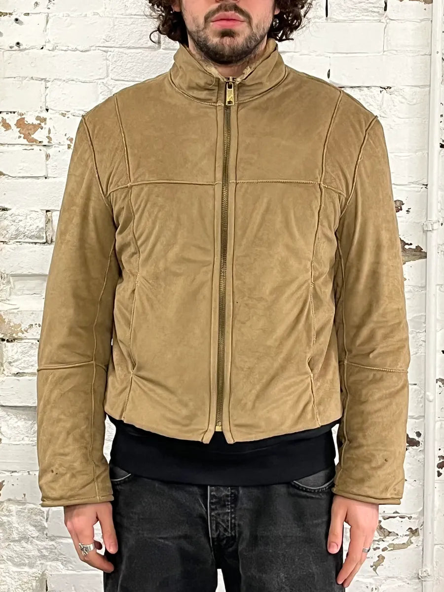 2000s Dolce & Gabbana Beige Shearling Jacket aLItofI 0