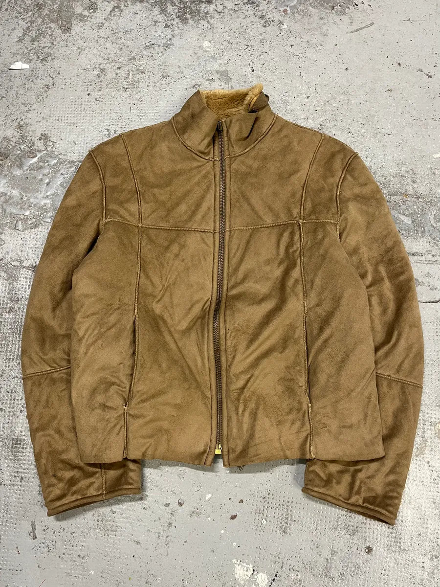 2000s Dolce & Gabbana Beige Shearling Jacket aLItofI 1