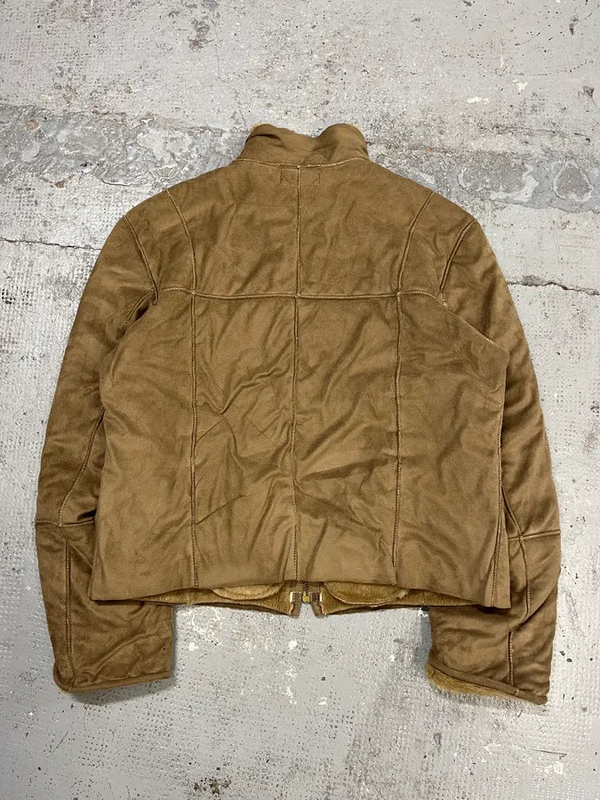 2000s Dolce & Gabbana Beige Shearling Jacket aLItofI 6