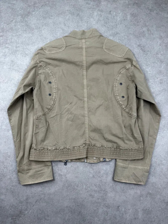 SS2004 Dolce & Gabbana Beige Straps Parachute Cargo Jacket xucdHze 3