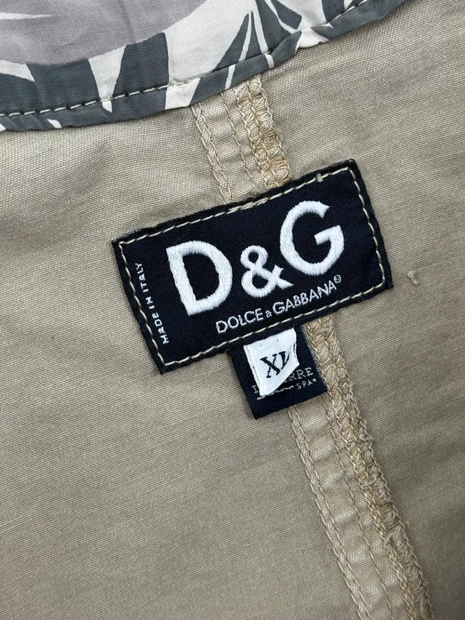 SS2004 Dolce & Gabbana Beige Straps Parachute Cargo Jacket xucdHze 11