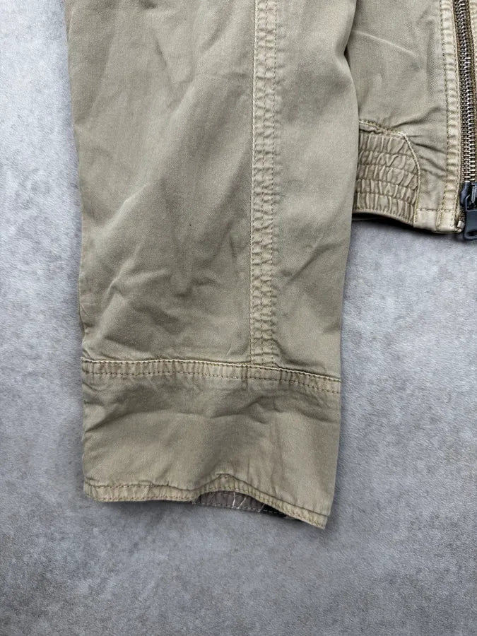 SS2004 Dolce & Gabbana Beige Straps Parachute Cargo Jacket xucdHze 7