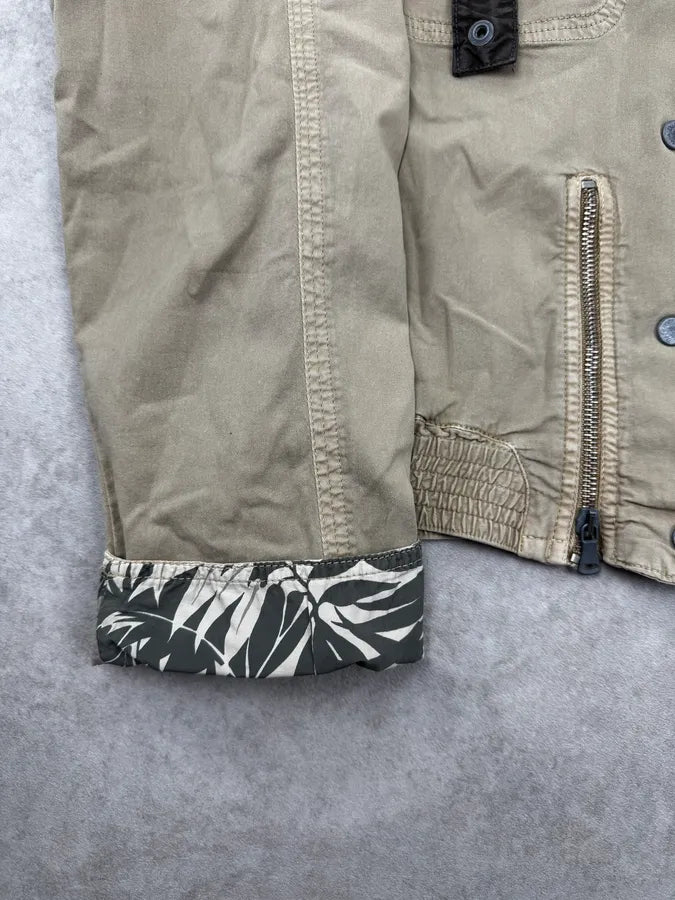 SS2004 Dolce & Gabbana Beige Straps Parachute Cargo Jacket xucdHze 8