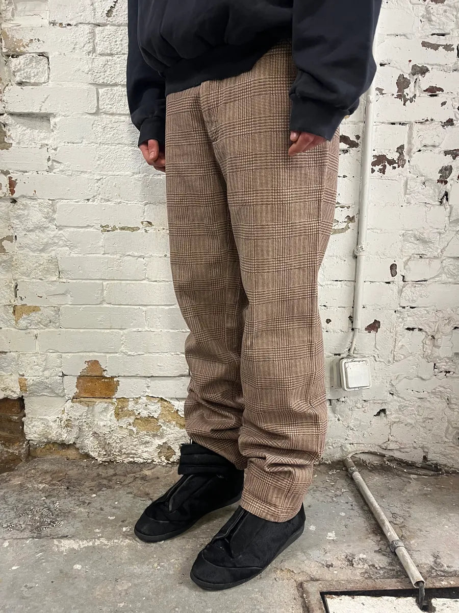 2000s Dolce & Gabbana Beige Tartan Pants VrsvRra 2