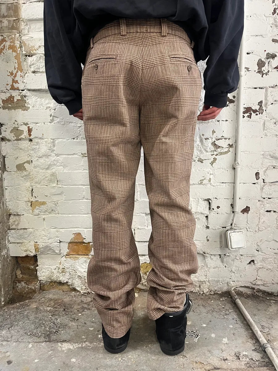 2000s Dolce & Gabbana Beige Tartan Pants VrsvRra 3